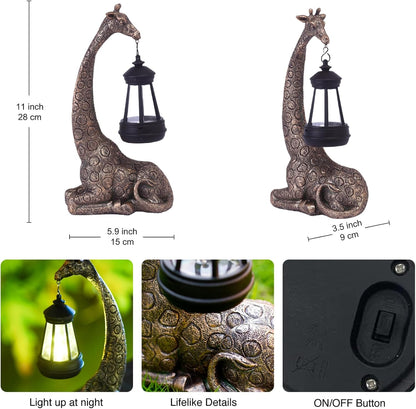 Goodeco 11 "Giraffe Statue for Garden and Home Decor - Ideal for Giraffe & Mom Gifts, Birthdays