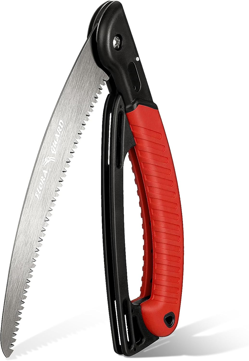 FLORA GUARD 10-Inch Folding Hand Saw, Heavy Duty Pruning Saw with Multi-Level Razer Teeth for Wood