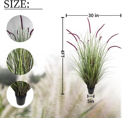 Artificial Plant 47in(2pack) Tall Artificial Grass Plant,Faux Plants Indoor Home Decorative