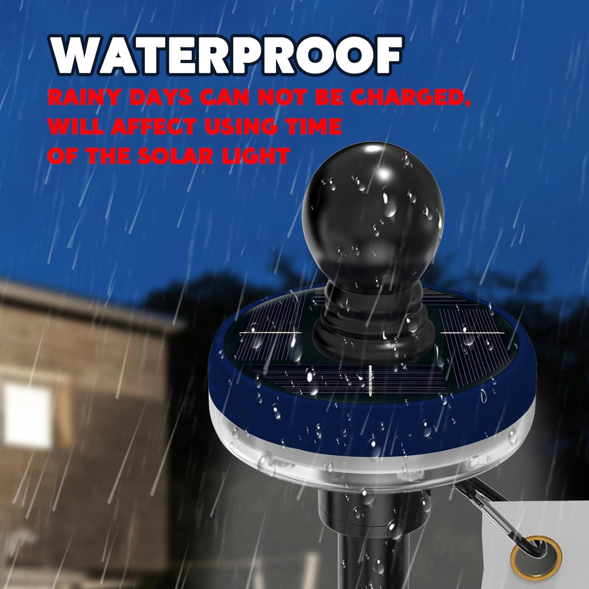 ZMTECH 2PC Flag Pole Light Solar Powered, Waterproof Solar Flag Pole Light for 5-10FT Flag Poles