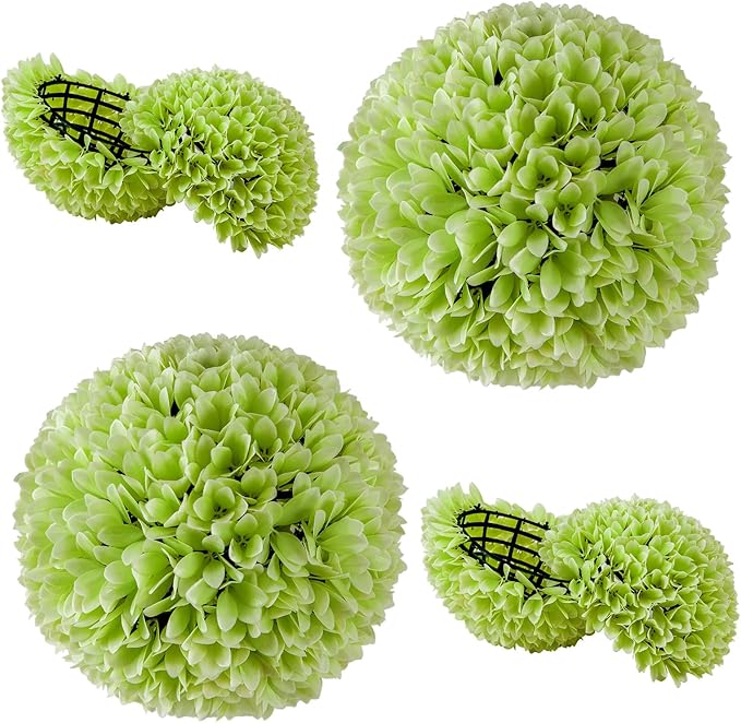 Goplus 11 Inch Topiary Balls Artificial Outdoor Set of 2, Faux Boxwood Ball, Fake Plant Sphere