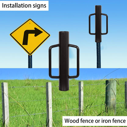 MIXXIDEA 11LB T Post Driver Heavy Duty Fence Post Driver Post Pounder with Handle Steel Post Hole