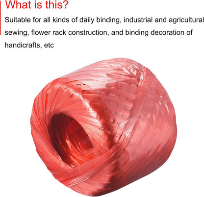 MECCANIXITY Polyester Nylon Plastic Rope Twine Household Bundled for Packing Gardening Craft,150m