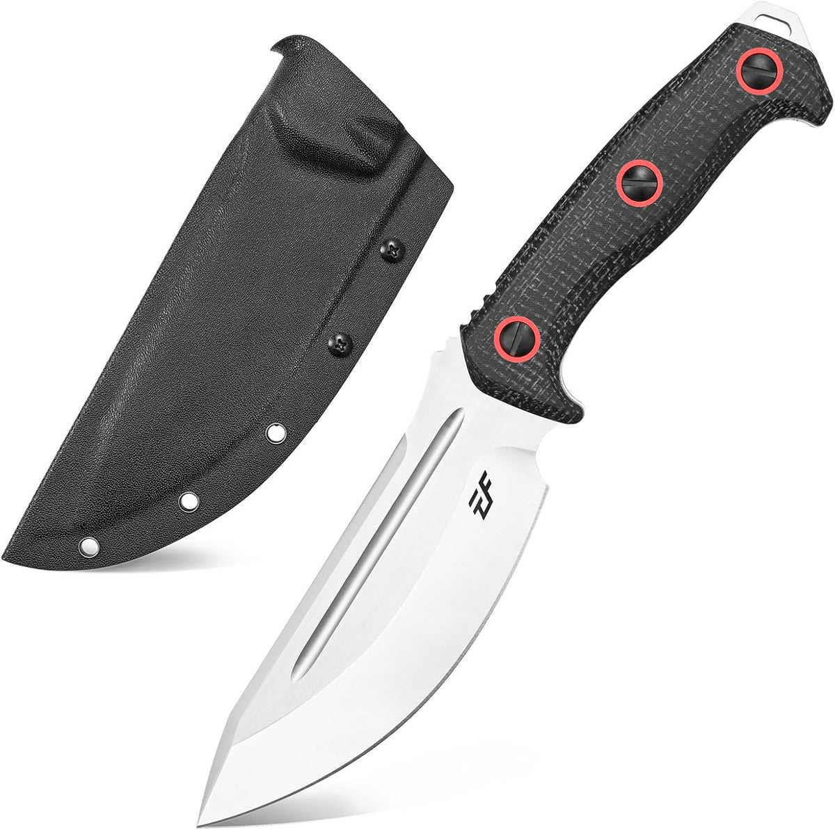 Eafengrow EF137 Fixed Blade Knife, N690 Steel Blade,Micarta Handle Full Tang EDC Fixed Knifes for