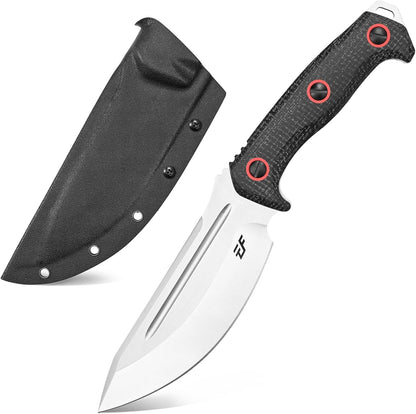 Eafengrow EF137 Fixed Blade Knife, N690 Steel Blade,Micarta Handle Full Tang EDC Fixed Knifes for