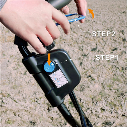 40V Cordless Tiller Cultivator,16 Huge SteelTines Garden Tiller,8.6 inch Wide BatteryPowered Garden