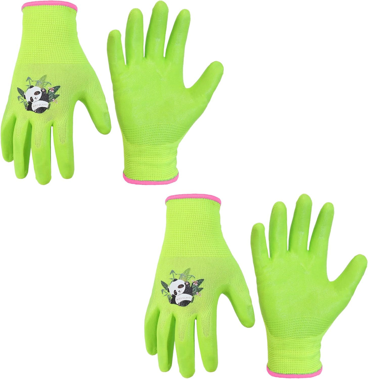 HANDLANDY 2 Pairs Kids Gardening Gloves, Toddler Children Garden Yard Work Outdoor Playing Gloves