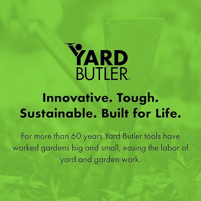 Yard Butler Terra Garden Hand Tools - Weeding Hand Tiller Tool for Efficient Gardening - Weed