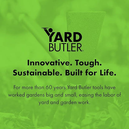 Yard Butler Terra Garden Hand Tools - Weeding Hand Tiller Tool for Efficient Gardening - Weed