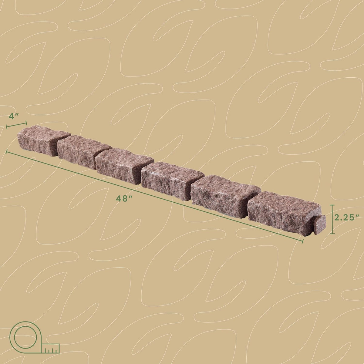 Beuta Landscape Edging | Garden Edging Border | Faux Stone Bricks for Lawn edging, Flower beds