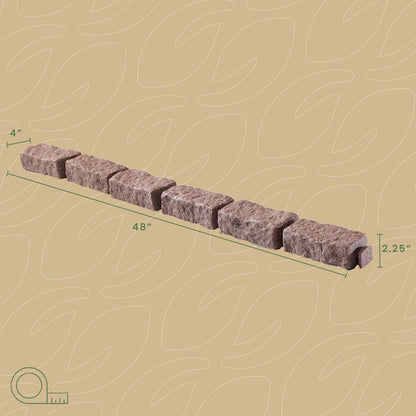 Beuta Landscape Edging | Garden Edging Border | Faux Stone Bricks for Lawn edging, Flower beds