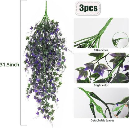 Artificial Ivy Vines Fake Plants Artificial Hanging Plants Faux Hanging Ivy Leaves Artificial