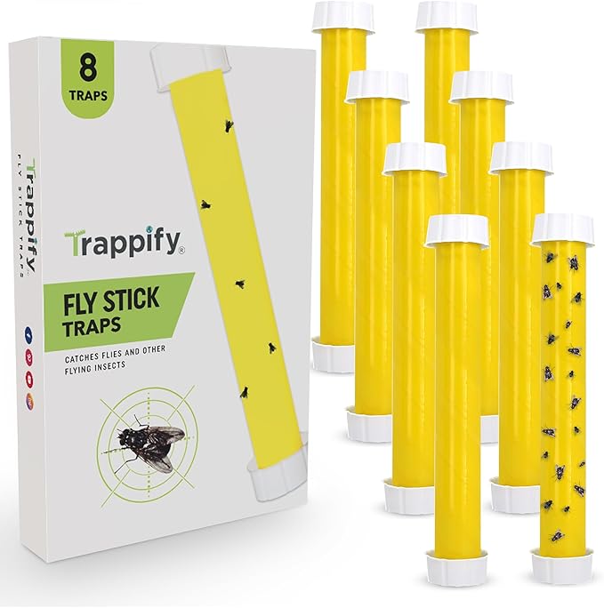 Trappify Hanging Fly Traps Outdoor: Fruit Fly Traps for Indoors | Gnat Trap | Gnat Traps for House