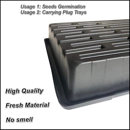 18-Pack 1020 Seedling Trays with Holes - Extra Strength Heavy Duty,10" x 20", Reusable 1020 Nursery