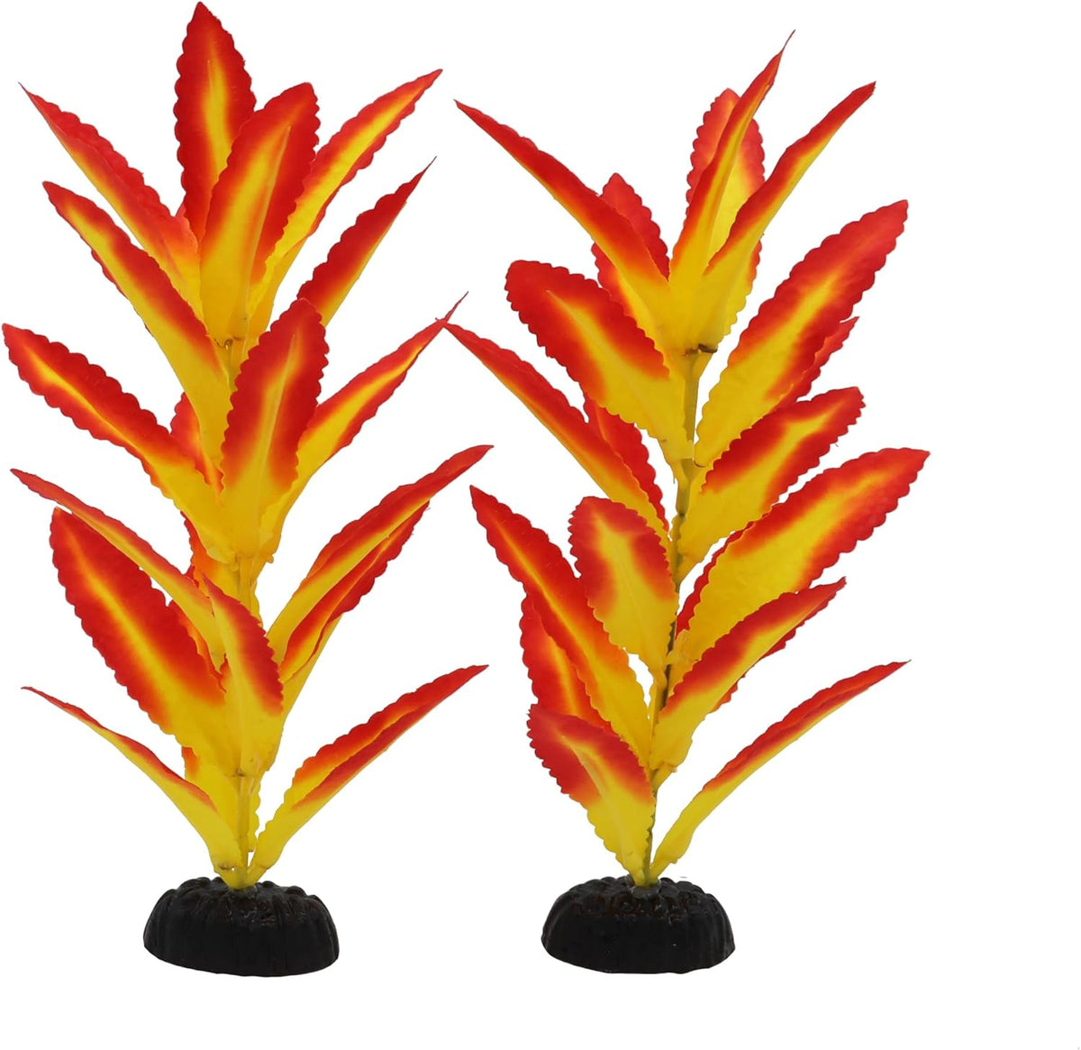 Silk Aquarium Plants for Betta Fish Tank, 2 Pcs 7.8 Inch Small Silk Aquarium Plant Aquatic Water