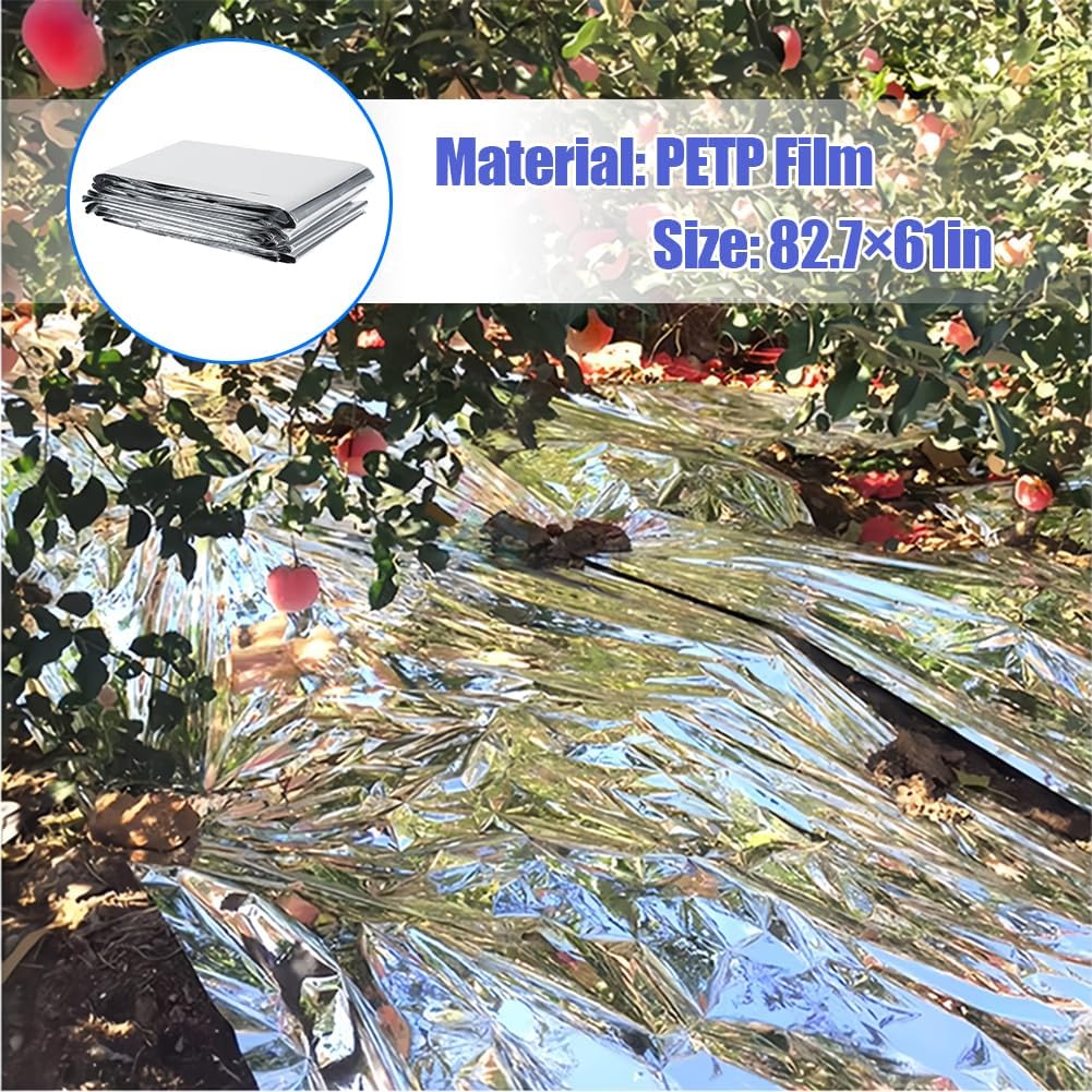 High Silver Reflective Mylar Film, Plant Reflective Film Mylar Sheet Greenhouse Covering Foil