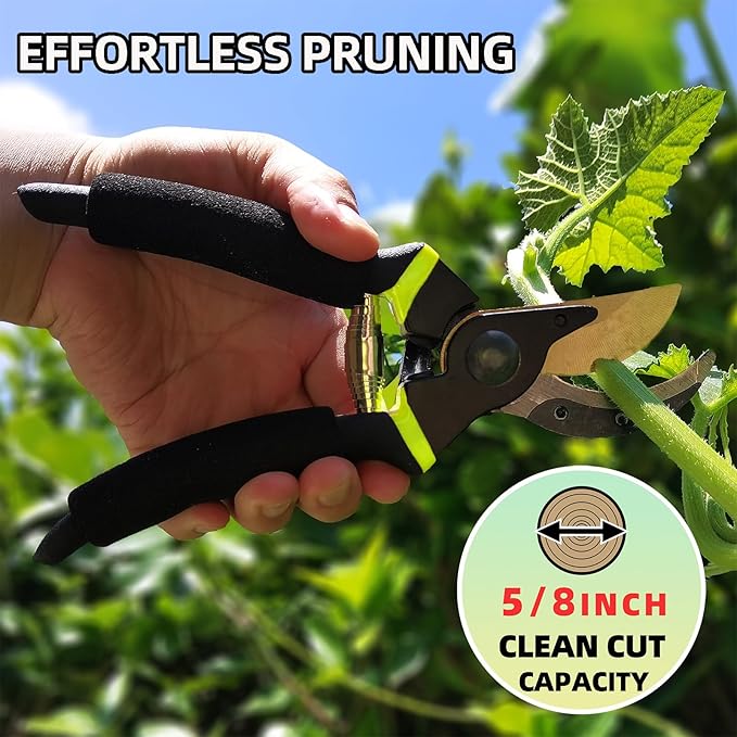 Loppers Hedge Clippers Garden Shears, 3PCS Yard Tools Combo Set Tree, Shrub & Bush Care Kit for