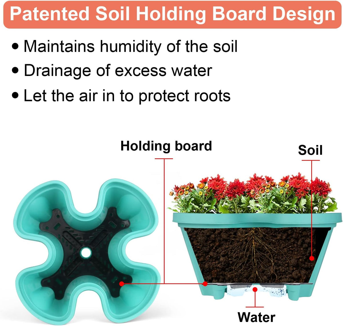 Vertical Planter 6 Tier Stackable Planters Garden Planters Strawberry Herb Flower and Vegetable