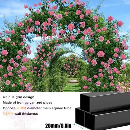 Garden Arbor, Metal Wedding Arch for Ceremony Party, Garden Trellis for Climbing Plants Outdoor