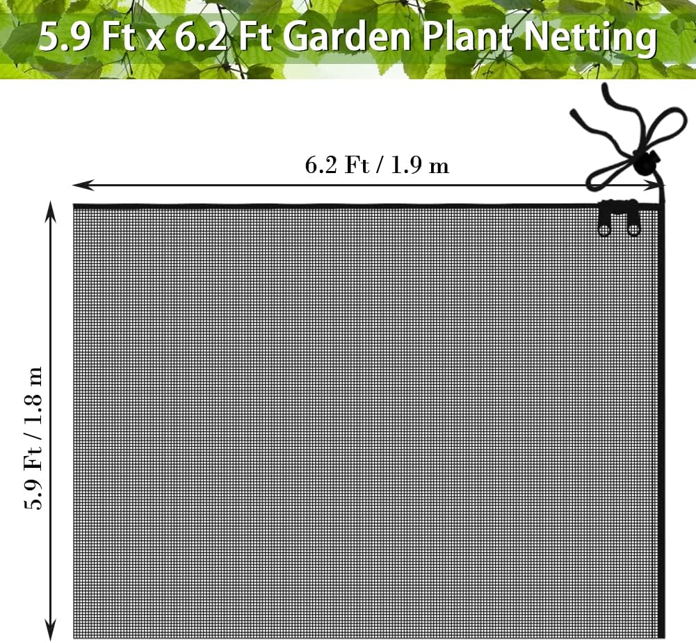 Fruit Tree Netting Covers with Zipper to Protect from Squirrels and Birds Large Netting for Fruit