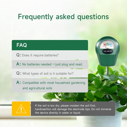 Zoiydals Soil Moisture Meter for Plants, Hygrometer Sensor Water Monitor, Plant Moisture Tester for