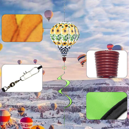 Giant Sunflower Hot Air Balloon Garden Wind Spinners Large Pinwheels Whirligigs Windmill Toys for
