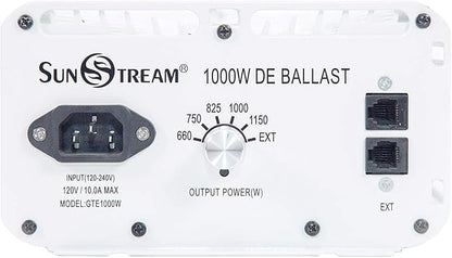 SunStream 1000 Watt HPS Light Dimmable Electronic Grow Light Ballast Controller Port for Indoor