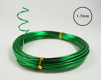 Aluminum Floral/Plant/Bonsai Tree Wire 5-Size Starter Set with Canvas Bag - 1.0mm, 1.5mm, 2.0mm