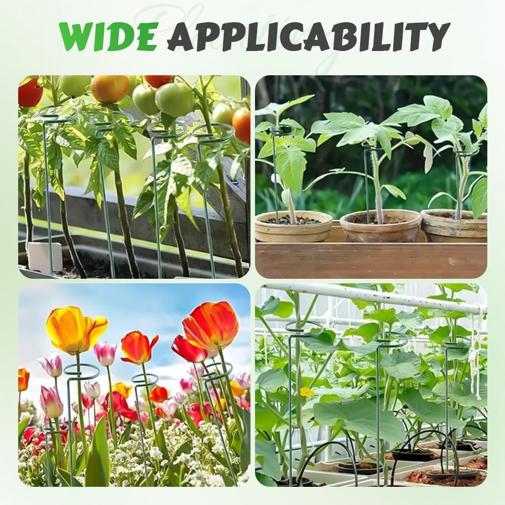 4/8/12 Pack Plant Stakes, 16/24/36 Inch Plant Support Stakes, 2025 New Plant Sticks Support, Flower
