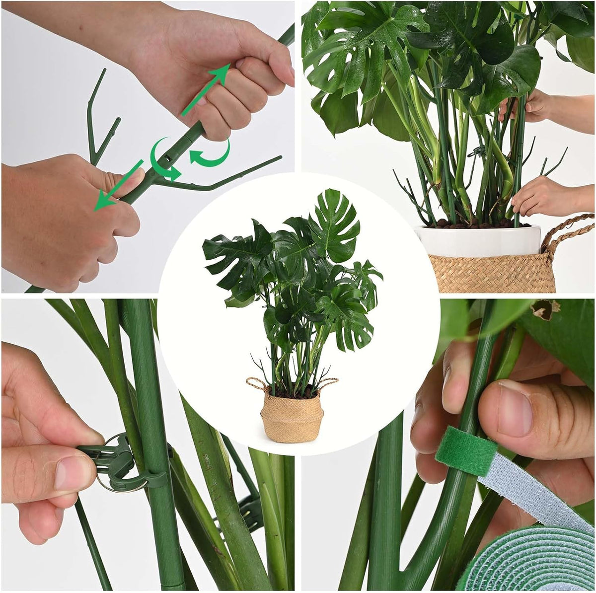 12 Pack Plant Support Stakes, Plant Stakes for Indoor and Outdoor Plants. 39.37inch Plant Sticks