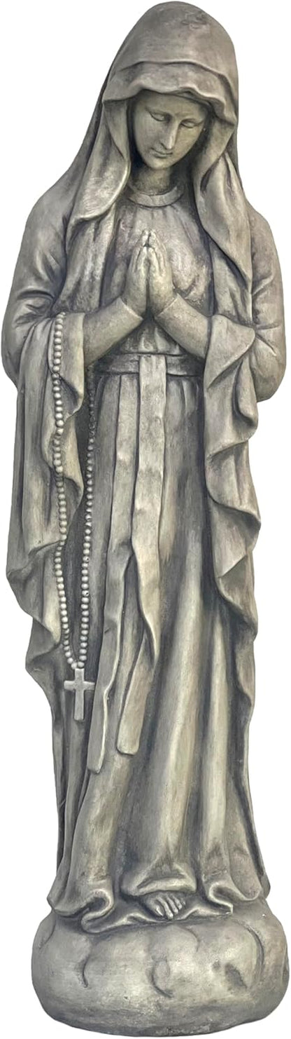 Galt International Virgin Mary Praying Blessed Mother Garden Statue 32" Religious Resin Statue Holy