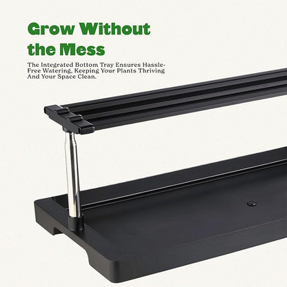 Epic Gardening Seed Starting Grow Light - Full-Spectrum LED with Adjustable Height & Integrated
