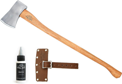 1844 Helko Werk Germany Classic Expedition - 4.5lb Felling Axe - Made in Germany Large Felling Axe