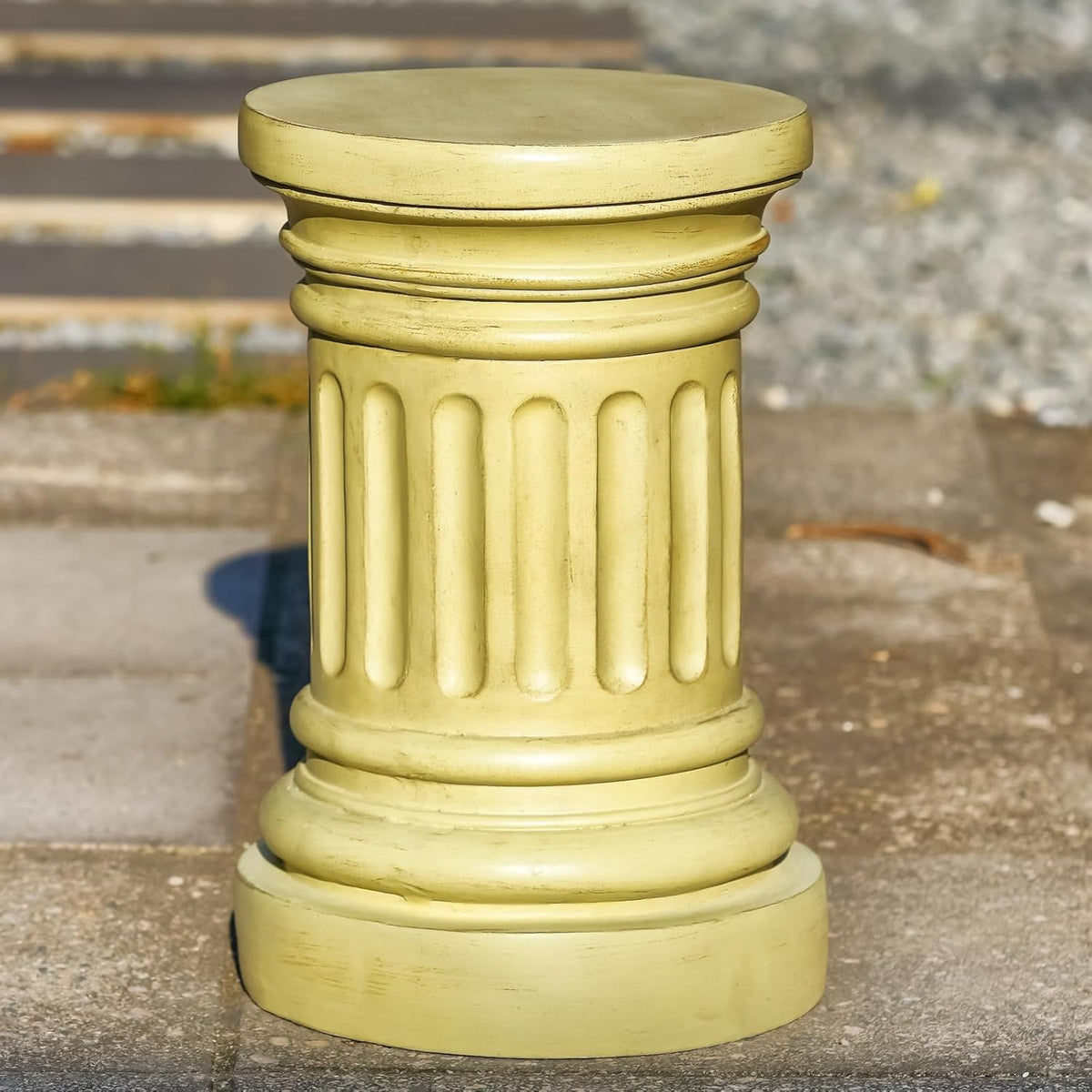 18-inch Tall Garden Pedestal Stand for Indoor & Outdoor Use – Heavy Duty Magnesium Oxide Plant