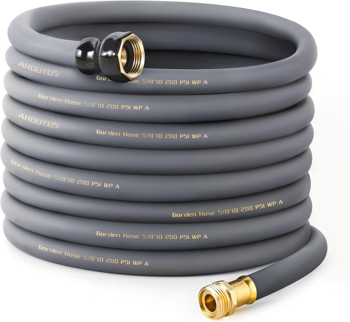 Garden Hose 5/8" x 75ft - No-Kink Flexible Water Hose 600 PSI Burst Pressure, Lightweight & Durable