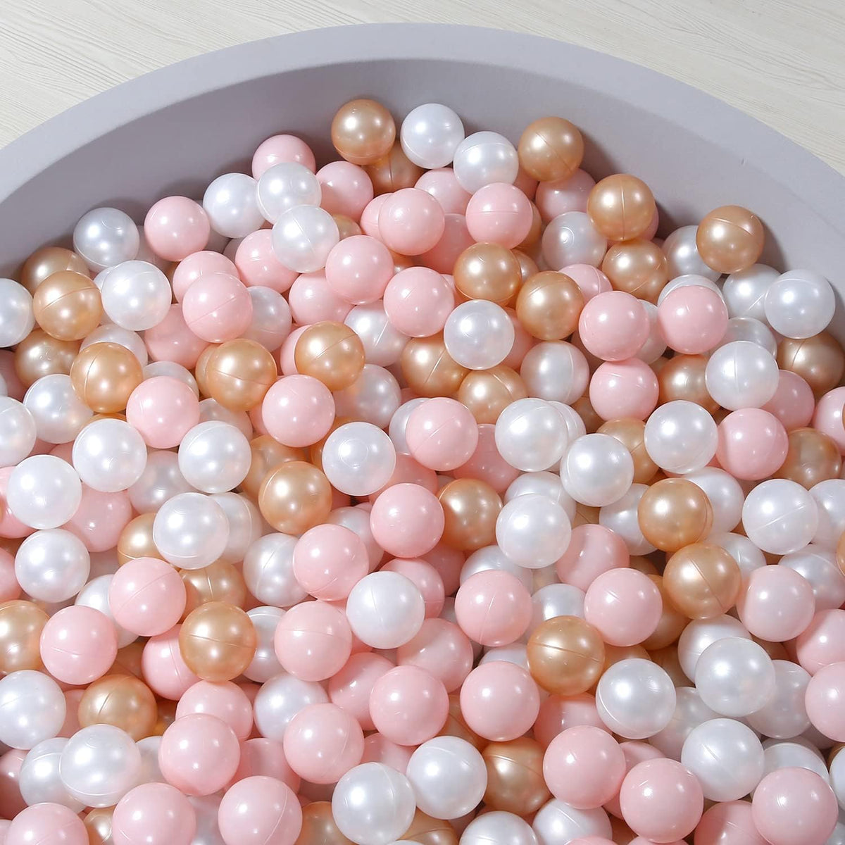 TRENDPLAY Plastic Balls for Ball Pits 2.2 Inch, Pack of 50 100 200 500 Hollow Balls, Perfect for