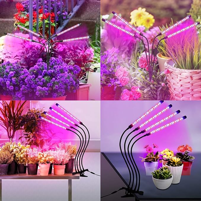 Plant Grow Lights for Indoor Plants Full Spectrum,80 LED Plant Lights for Indoor Growing with