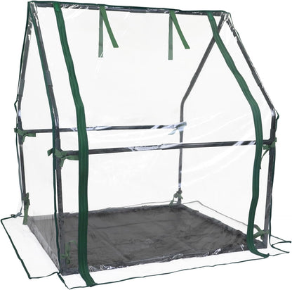 Gardzen Mini Greenhouse Indoor with Waterproof Bottom, Heavy Duty Portable Green House for Outdoor