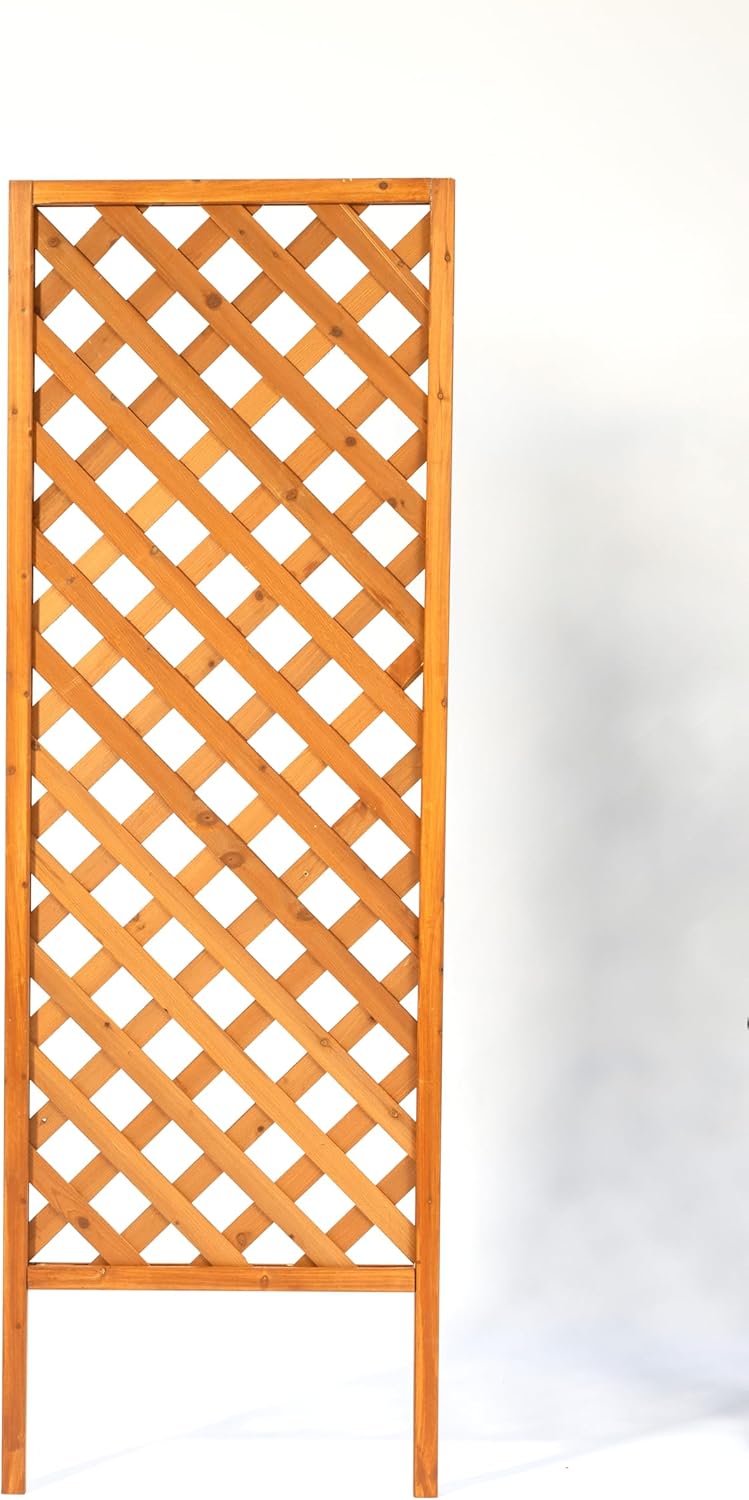 2-Pack Wooden Garden Trellis Panels – 72" H x 24" W Climbing Plant Support Screen for Outdoor