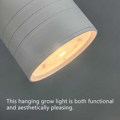 Hanging Plant Grow Light Full Spectrum Warm White Color with Timer Ceiling Decorative Grow Lamp for