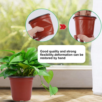 Augshy 250-Pack 4 Inch Plant Nursery Pots Seed Starting Pots Containers with 300 Labels for Indoor