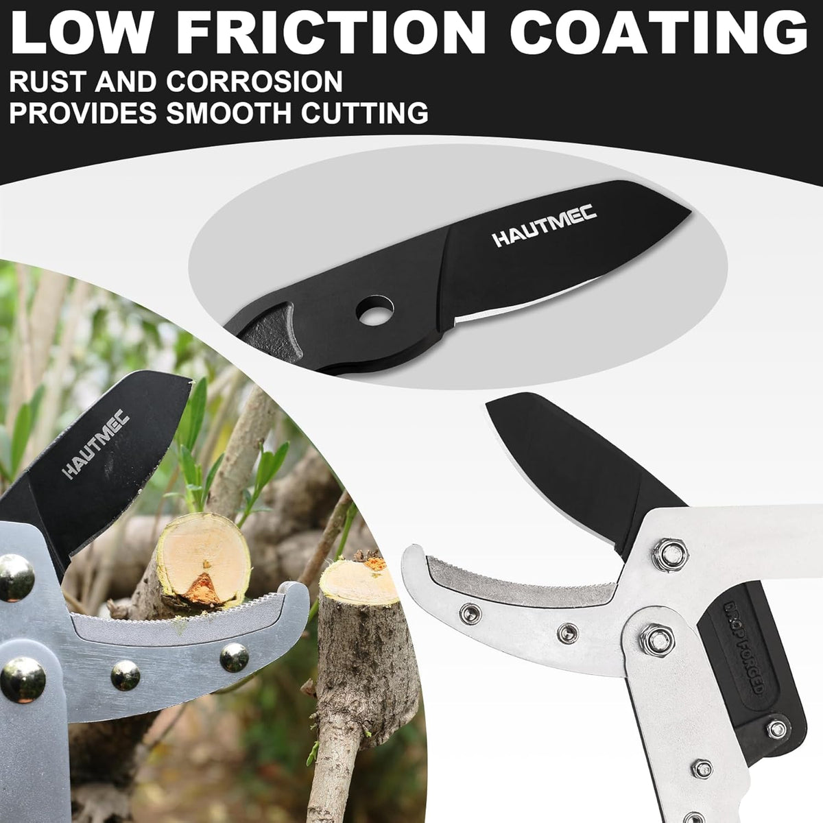 HAUTMEC Replacement Blade for Telescopic Anvil Loppers HT0149, High Carbon Steel, Low-Friction
