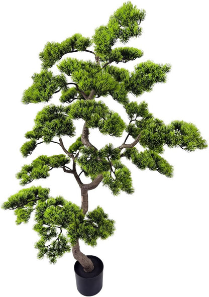 5ft Artificial Bonsai Tree - Large Faux Plants Indoor with Ceramic Pot, Realistic Fake Plants Decor