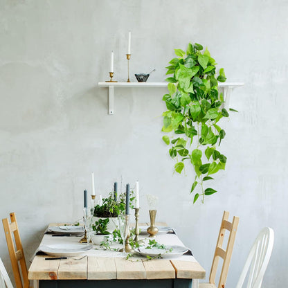 LOYWREE 35.4in Artificial Plants in Black Pot Realistic Fake Hanging Potted Greenery with Faux Ivy