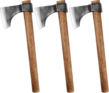 Throwing Axe Set, 16.5" Throwing Tomahawk with 1065 High Carbon Steel & Wooden Handle, Perfect for