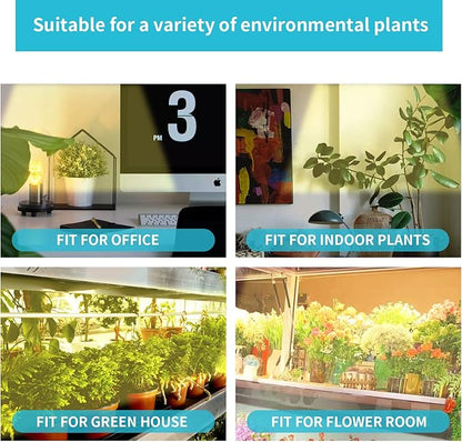 LED Grow Light Strips for Indoor Plants Full Spectrum 3500K, 192 LEDs Plant Light Bar with 3/9/12H