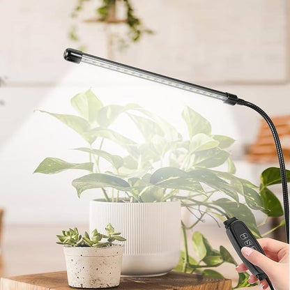 LED Grow Lights for Indoor Plants, 6000K Clip Plant Light with White Red LEDs, Grow Light Strips