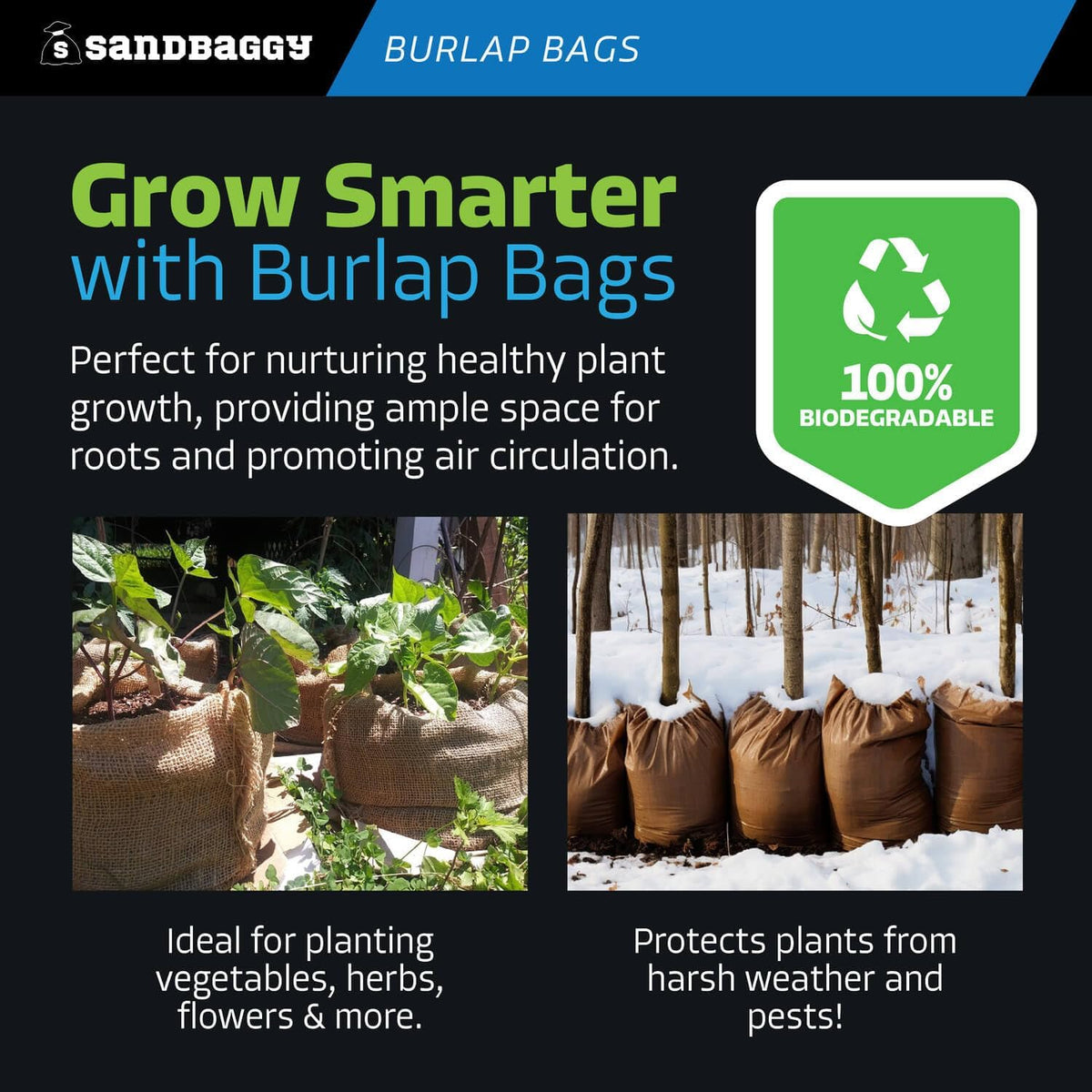 Sandbaggy Burlap Bags Large 24" x 40" - Potato Sack Race Bags for Kids & Adults | Perfect Birthday