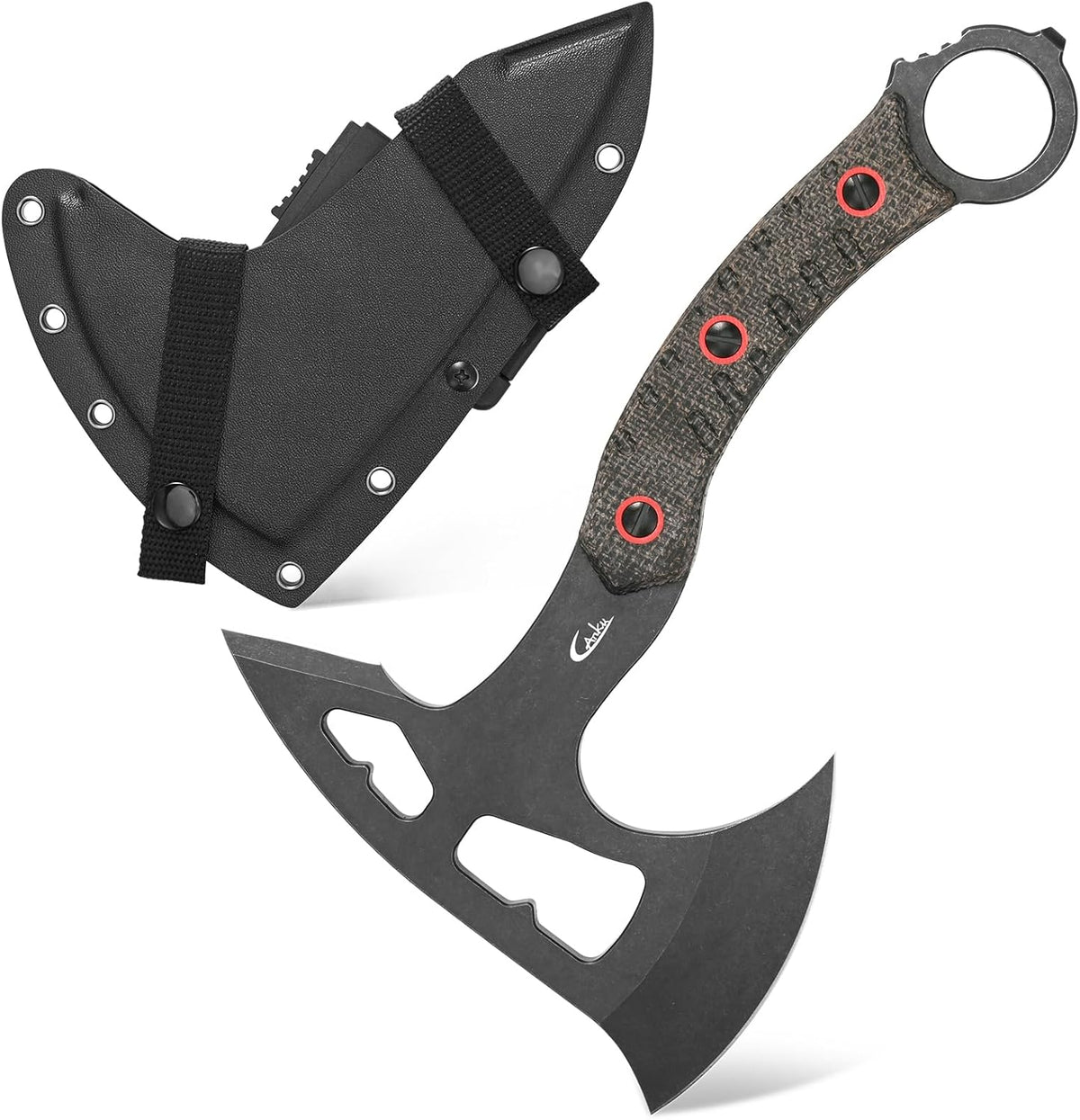 C1392 Camping Axes,DC53 Steel Blade with Micarta Handle Chopping Axe Bushcraft Camping Axes