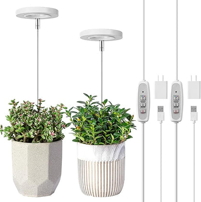 LORDEM Grow Light, Full Spectrum LED Plant Light for Indoor Plants, Height Adjustable Growing Lamp
